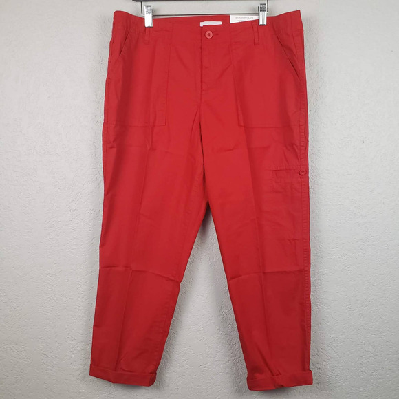 NEW! Liz Claiborne Straight Leg Crop Pants - 12 - Picture 2 of 5